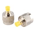 Miniatyrbilde 1 av 5: 2 stk. Type N Hann til SMA Hunn RF-kontakt Koaksial Adapter Testkonverter