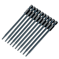Miniatyrbillede 1 af 5: 10 stk. 100mm 1/4\" Hex Skaft T10 Magnetisk Sikkerheds Stjerne Hoved Skruetrækker Bits Sæt