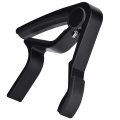 Miniatyrbilde 2 av 4: Bærbar Hurtigskift Tune Clamp Håndholdt Tuner Capo for Folkegitar Svart