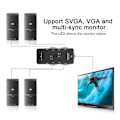 Miniatyrbild 5 av 5: 4-Port USB 2.0 KVM VGA/SVGA Monitor Hub Datorväxlare Adapter Enheter för PC Tangentbord Mus