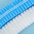 Miniatyrbild 4 av 5: 100 st Engångs Hårnät med Hög Elasticitet, Ej Vävd Tyg, Engångs Hårskydd för Skönhetssalonger, Fabriker, Blå 21 tum Dubbel Gummiband