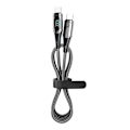 Miniatyrbild 2 av 5: Snabbladdningsdatakabel PD LED Digital Display USB-datakabel för bärbar dator surfplatta telefon 2m Svart