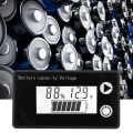 Miniatyrbild 4 av 5: LCD 12V Batterikapacitetsindikator Testare Litiumbatteri Universal Digital Display Voltmeter (10-100V Blå Temperatur)