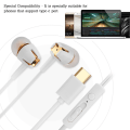 Miniatyrbild 5 av 5: Handsfree-samtal Typ C Hörlurar i örat Super Djup Bas Typ C Hörlurar med Mikrofon för LETV