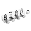 Miniatyrbilde 2 av 5: Multifunksjonell Justerbar Aluminium Luftslange Splitter Airbrush Adapter Tilbehør #1