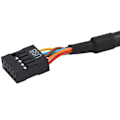 Pikkukuva 4 / 5: Kannettava USB 3.0 20-nastainen uros USB 2.0 9-nastainen naaras emolevyn sovitinkaapeli