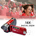 Miniatyrbillede 2 af 5: Bærbar 1080P High Definition Digital Videokamera DV Camcorder 16MP 2.7 Tommer LCD Skærm 16X Digital Zoom Indbygget Batteri