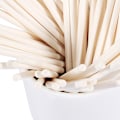Miniatyrbild 5 av 5: 100 st/set Färgglada Lollipop-pinnar Cake Pop-pinnar för Godis Choklad 10cm Off White