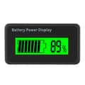 Grön bakgrundsbelyst GY-6H Batteri-strömdisplay 12-48V Universal Batterikapacitetsindikator Voltmeter