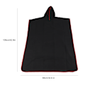 Miniatyrbillede 2 af 3: Skifteponcho Håndklæde Mikrofiber Komfortabel Hurtigtørrende Hætteklædt Bærbar Absorberende Badehåndklæde til Stranden