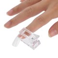 Miniatyrbild 4 av 5: 10 st / Set Transparenta Nagelspetsar Klipp Poly Gel Snabbbyggnad Formklipp Nagelgel Tillbehör