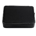 Miniatyrbillede 2 af 5: 1 stk. 8 rum Ur Display Opbevaringsboks Bærbar Lynlås Rejse Samler Etui Organizer (Sort)