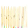 Miniatyrbild 5 av 5: 18 st Stickade Rundstickor Dubbelspets Bambu Färg Flexibelt Röranslutning Stickverktygssats (120 cm)