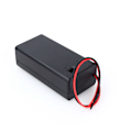Miniatyrbild 5 av 5: 9V Volt PP3 Batterihållare Box DC-fodral med ledning ON/OFF-strömbrytare Lock Slitstark