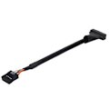 Pikkukuva 2 / 5: Kannettava USB 3.0 20-nastainen uros USB 2.0 9-nastainen naaras emolevyn sovitinkaapeli