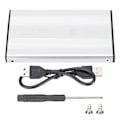 Miniatyrbillede 3 af 5: HDD Kabinet Plug Play 3TB USB2.0 SSD Harddisk Boks til OS X Laptops Ekstern Datalagring Argent