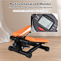 Miniatyrbild 1 av 4: Mini Stepper för Träning Hemma med Motståndsband LCD-Display Kapacitet 100kg Trappmaskin