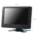 Pikkukuva 3 / 4: 7 tuuman HD-monitori 1024x600 16:9 TFT LCD -monitori tukee BNC AV-videotuloa koti- ja autovalvontaan