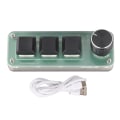 Miniatyrbilde 2 av 5: 3 Tasters Lite Tastatur Multifunksjonell Snarvei RGB Bakgrunnsbelysning USB Mekanisk Tastatur med Knapp for DIY Programmering Gaming