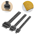 Pikkukuva 2 / 5: 3 kpl 2/4/6 Piikkimeiseli Teräs DIY Ompelu Nahkatyö Käsirei'itin Työkalu 4mm