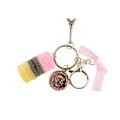Miniatyrbild 3 av 5: Färgglad Söt Macaron Eiffeltorn Nyckelring Väska Hänge Bil Charm Dekoration (Rosa)