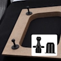 Miniatyrbild 5 av 5: Ljudbox Nätöverdrag Ram Box Kropp Fästknapp Snabbkoppling Spänne För Små Högtalare