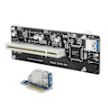 Pikkukuva 1 / 5: PCIE - kaksois-PCI-sovitin hartsikortti laajennuskortti 0,6 m liitäntäkaapelilla