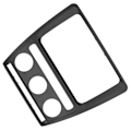 Miniatyrbild 3 av 5: Konsolbilstereo Radio Fascia 2 Din GPS Panelram Passar för Skoda Octavia 2004‑2010
