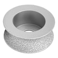 Miniatyrbillede 2 af 5: 7,3 cm loddet diamant slibeskive konkav slibeskive til sten marmor granit 4,0 cm