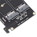Miniatyrbillede 3 af 5: Adapterkort Dual M.2 NVMe SSD til PCIE X8 M Key Harddisk Konverter Læser Udvidelseskort PH45