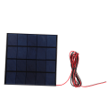 Miniatyrbillede 2 af 5: 5V 4.5W 900mA Mini Solpanel Oplader Høj Konverteringsrate Vindtæt Snetæt med 200 cm Kabel