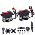 Pikkukuva 2 / 5: 2 KPL QY3240MG Nopea Metallivaihde 40kg Suuri Vääntömomentti Digitaalinen Servo Scx10 1:8/1:10 RC-autolle Robotille