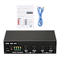 Miniatyrbillede 1 af 5: UM4X4 USB MIDI Interface 4 IN / 4 Out 64 MIDI Kanaler 4i/4o + Merge 2i4o MIDI Boks 4X4
