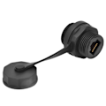 Miniatyrbillede 1 af 5: IP67 Vandtæt RJ45 Hun Konnektor CAT5/6 Netværkskabel Stik (Core 2 Hus)
