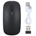 Pikkukuva 2 / 5: Langaton hiiri 2.4G Ladattava USB Langaton Pelihiiri LED Värikkäällä Valolla Musta