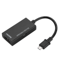 Miniatyrbillede 1 af 5: 1080P Micro USB til HDMI Adapter 8-kanals Stereo Lyd 5-pin HDMI Video Adapter til Android