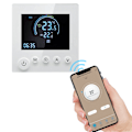 Miniatyrbild 1 av 5: Vägghängd Termostat Programmerbar LCD-Display Touchknapp Värme Digital Termoregulator Temperaturkontroll för Hemrum