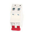 Miniatyrbillede 1 af 5: Afbryder 2P Lavspænding 6000A Brydeevne DIN-skinne Montering 16A DC 1000V