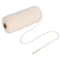 Miniatyrbillede 3 af 5: 100 m bomuldsreb 3 mm enkelttrådet bomuldsgarn Macrame snor til gør-det-selv håndværk
