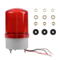 Miniatyrbillede 3 af 5: 1 stk. Rød LED Nødadvarselslyspære Roterende Blinklygte AC220V