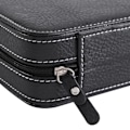 Miniatyrbillede 4 af 5: 1 stk. 8 rum Ur Display Opbevaringsboks Bærbar Lynlås Rejse Samler Etui Organizer (Sort)