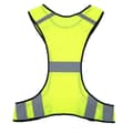 Varselväst med hög synlighet, reflex, säkerhetskläder för nattlöpning, justerbar midja (Lime)