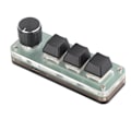 Miniatyrbilde 1 av 5: 3 Tasters Lite Tastatur Multifunksjonell Snarvei RGB Bakgrunnsbelysning USB Mekanisk Tastatur med Knapp for DIY Programmering Gaming