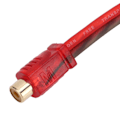 Miniatyrbild 5 av 5: 4 st. Bil RCA 1 Hona 2 Hanar Adapter Y-delare Högtalare Ljudkabel 20 cm Lång för Enhet med 3,5 mm Jack