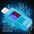 USB Färg LCD Voltmeter Amperemeter Strömmätare Multimeter Laddare USB-testare (Blå)
