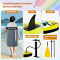 Miniatyrbilde 1 av 4: Oppblåsbar Stand Up Paddle Board for Barn 8'x30''x6' Oppblåsbar SUP Paddleboard Vannsport Surfesett med Padle Pumpe Ryggsekk Sikkerhetsline Reparasjonssett