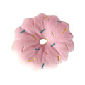 Miniatyrbild 1 av 5: Hundleksak Donut Bitresistent Tandgnuggning Lindrar Uttråkning Tecknad Söt Pipig Plyschhundleksak för Husdjurstillbehör Rosa