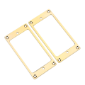 Miniatyrbilde 2 av 5: 2 stk. Metall Humbucker Pickup Ramme Monteringsringer Reservedeler for Elektriske Gitarer (Gull)