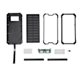 Miniatyrbild 3 av 5: Bärbar 20000mAh Snabbladdning Dubbel USB Polar Mobil Power Bank Case DIY Kit Svart