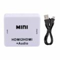 Miniatyrbilde 2 av 5: ABS Multifunksjon HDMI TIL HDMI Audio Splitter Dekoder Konverter for TV Lydsystem Hvit